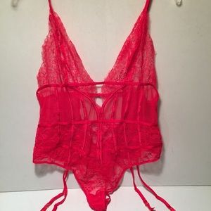 Victorias secret sexy red teddy size xl